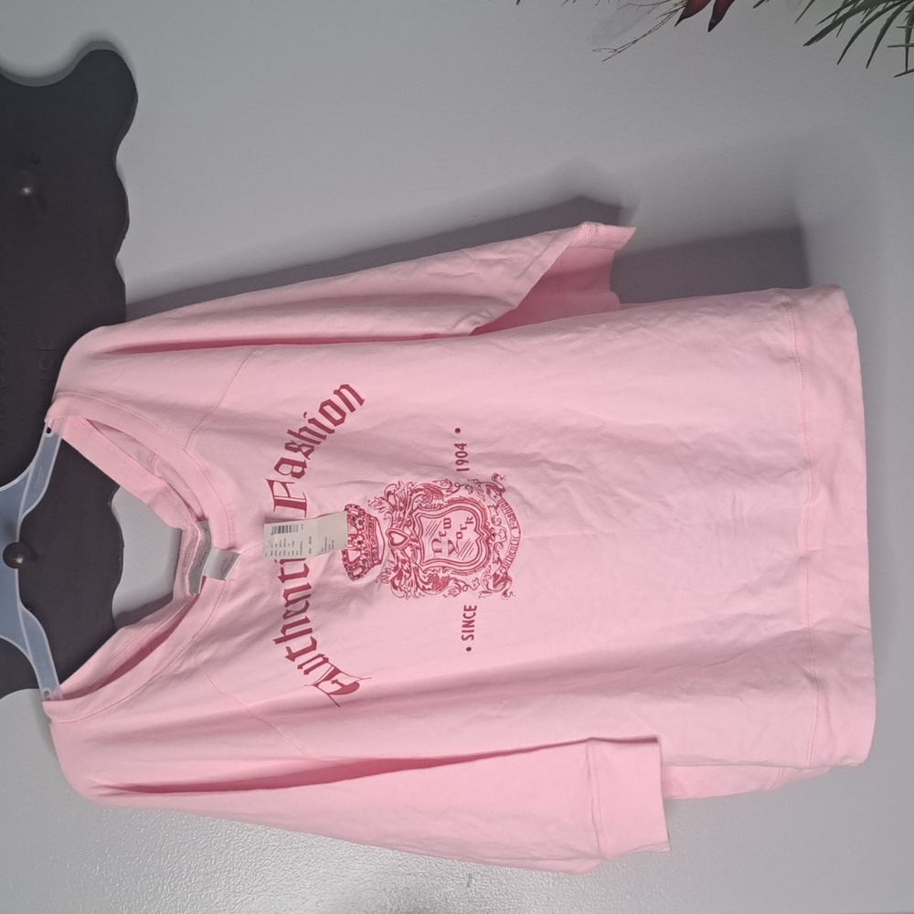 Lane Bryant Venezia Pink Blouse 3/4 Sleeves  #New PTP:28" Length:27"
